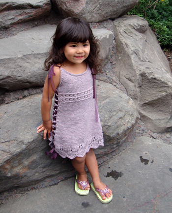 Little Girl Big Girl Dress Tunic Knitting Pattern Hat for Babies ...